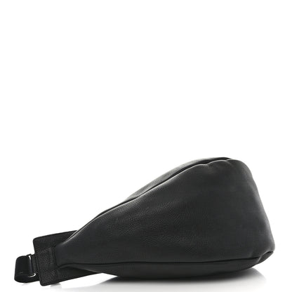 The Row Grained Calfskin Large Slouchy Banana Bag Black 4 of 14
