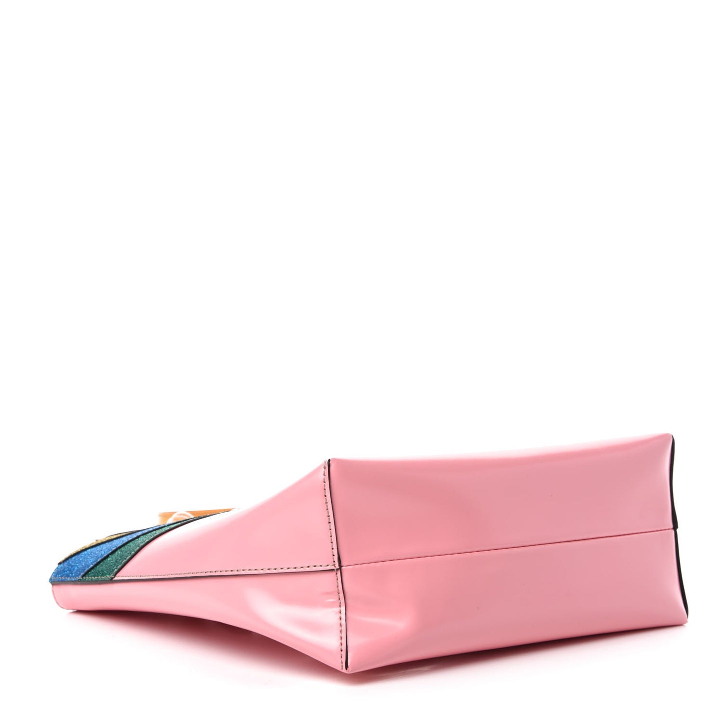 Calfskin Childrens Rainbow Tote Lotus Pink Crop Multicolor