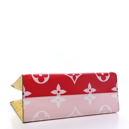 Louis Vuitton Monogram Giant Onthego GM Rouge Rose 4 of 10
