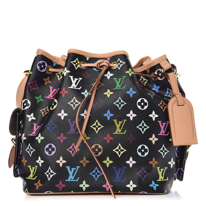 Louis Vuitton Monogram Multicolor Petit Noe Black 1 of 7