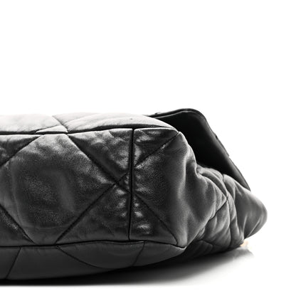 Chanel Lambskin Quilted Large Chanel 19 Flap Black 10 of 10