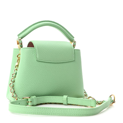 Louis Vuitton Taurillon Mini Capucines Vert Pomme 3 of 9