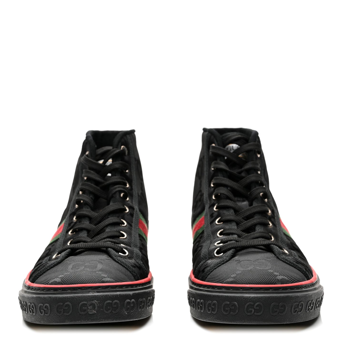 Econyl Nylon Web Monogram Off The Grid Mens 1977 Tennis High Top Sneakers 9 Black