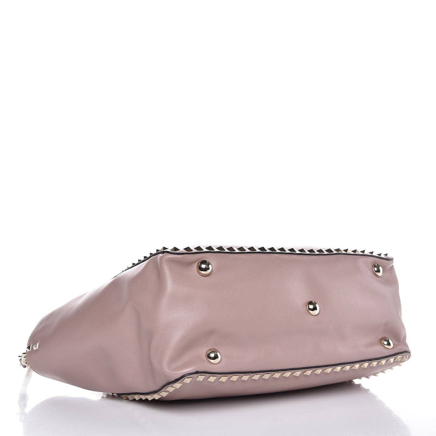 Vitello Medium Rockstud Tote Poudre