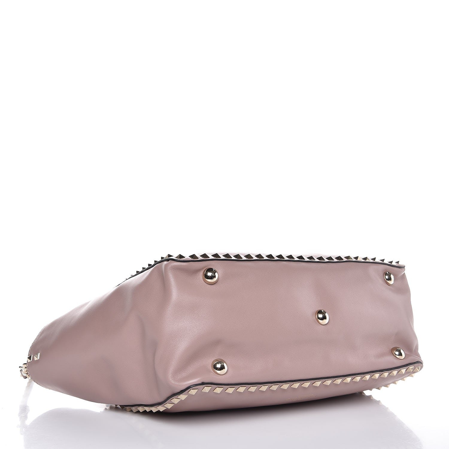 Valentino Garavani Vitello Medium Rockstud Tote Poudre 5 of 7