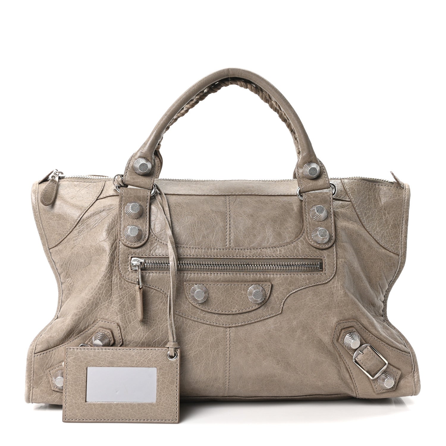Balenciaga Agneau Giant 21 Silver Hardware Work Papyrus 3 of 12