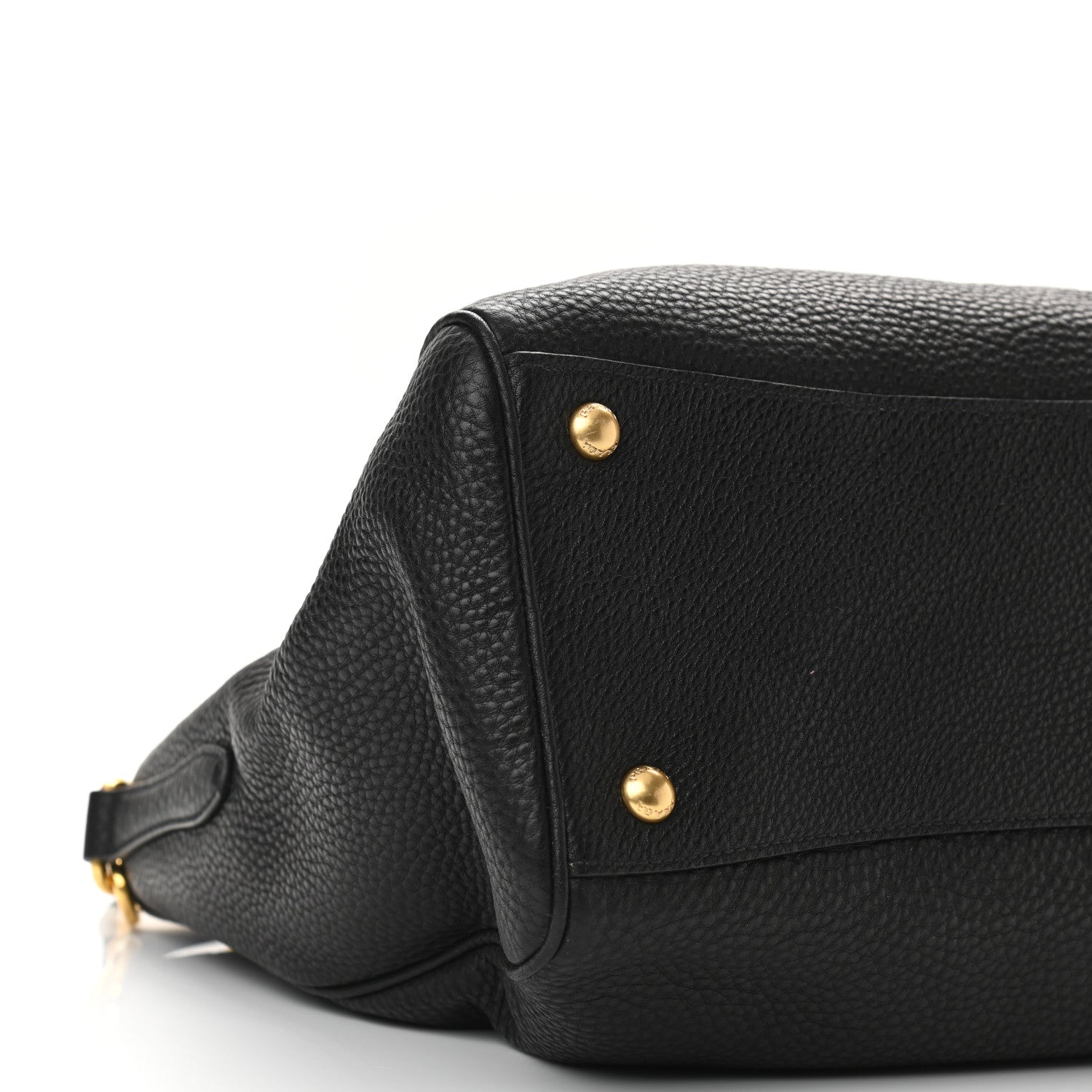 Prada Vitello Daino Tote Black 9 of 10