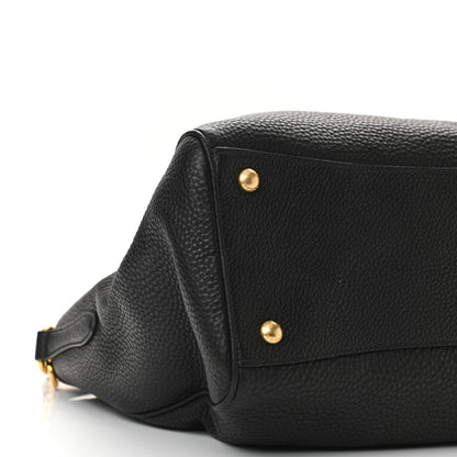 Prada Vitello Daino Tote Black 9 of 10
