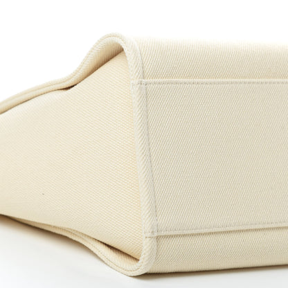 Chanel Canvas Pearl Medium Deauville Tote Ecru Beige 9 of 10