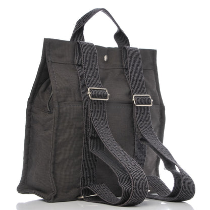 Hermes Canvas Herline Backpack Grey 3 of 7