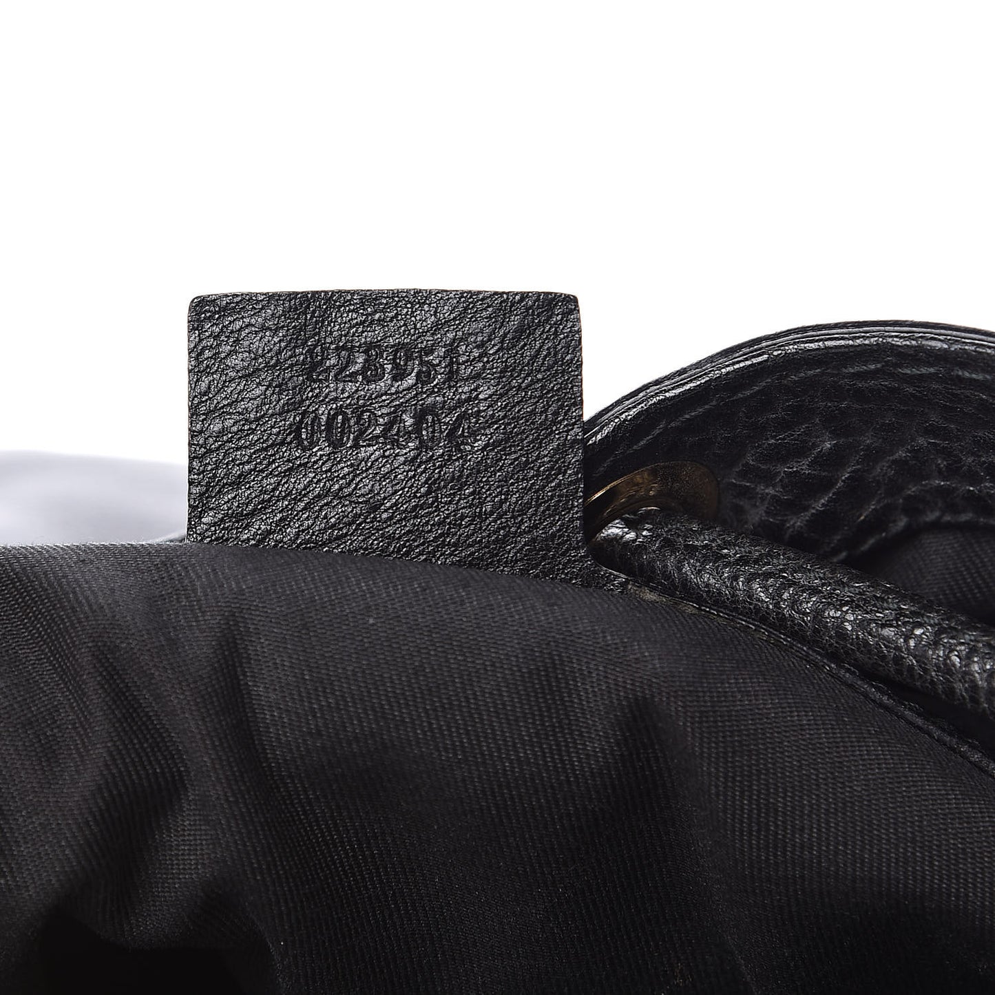 Pebbled Calfskin Medium Interlocking Icon Shoulder Bag Black