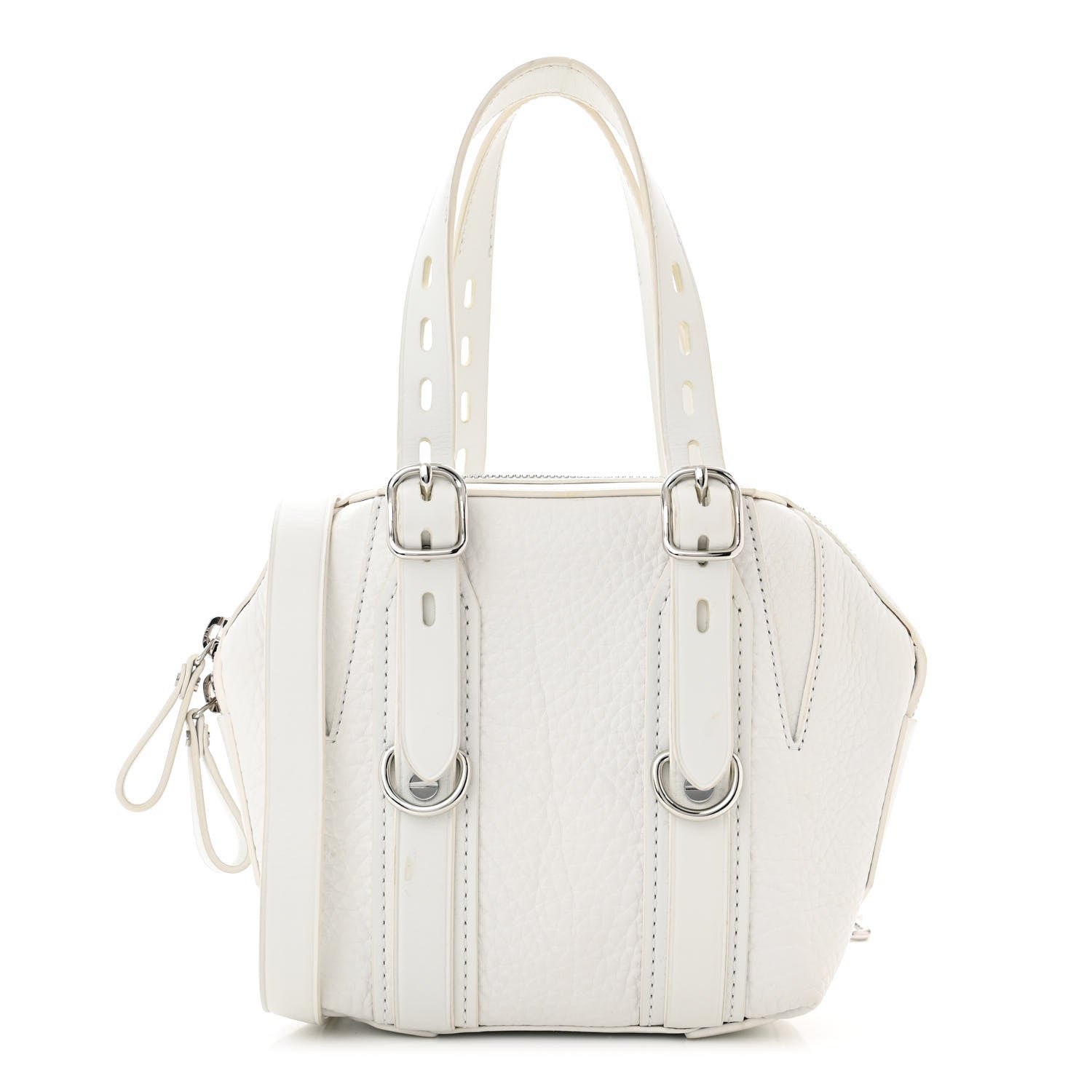 Alexander Wang Pebbled Calfskin Mini Emile White 1 of 13