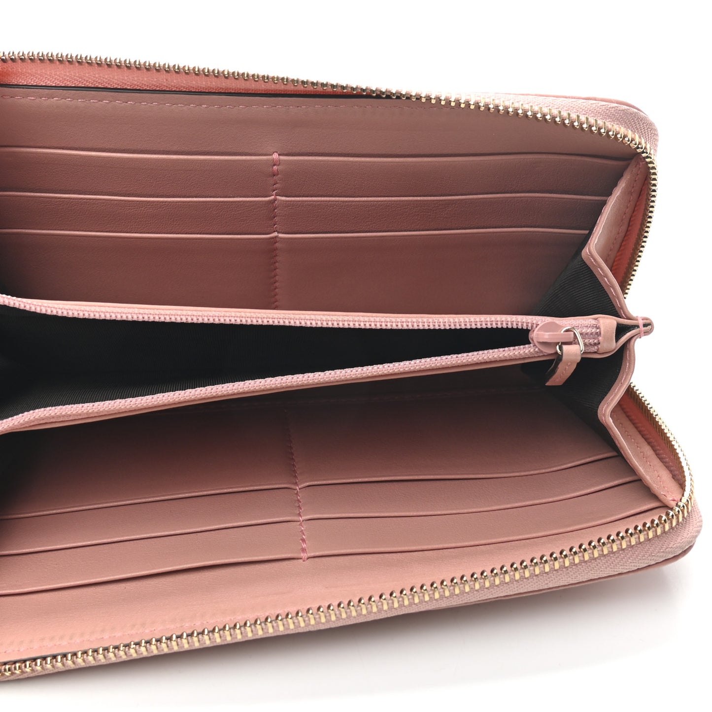 Microguccissima Zip Around Wallet Soft Pink
