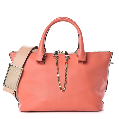 Chloe Smooth Calfskin Small Baylee Tote Blush Nude Coral Pop 1 of 11
