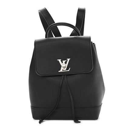 Louis Vuitton Calfskin Lockme Backpack Black 1 of 10