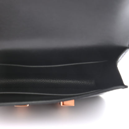 Hermes Lizard Constance Slim Wallet Black 6 of 7