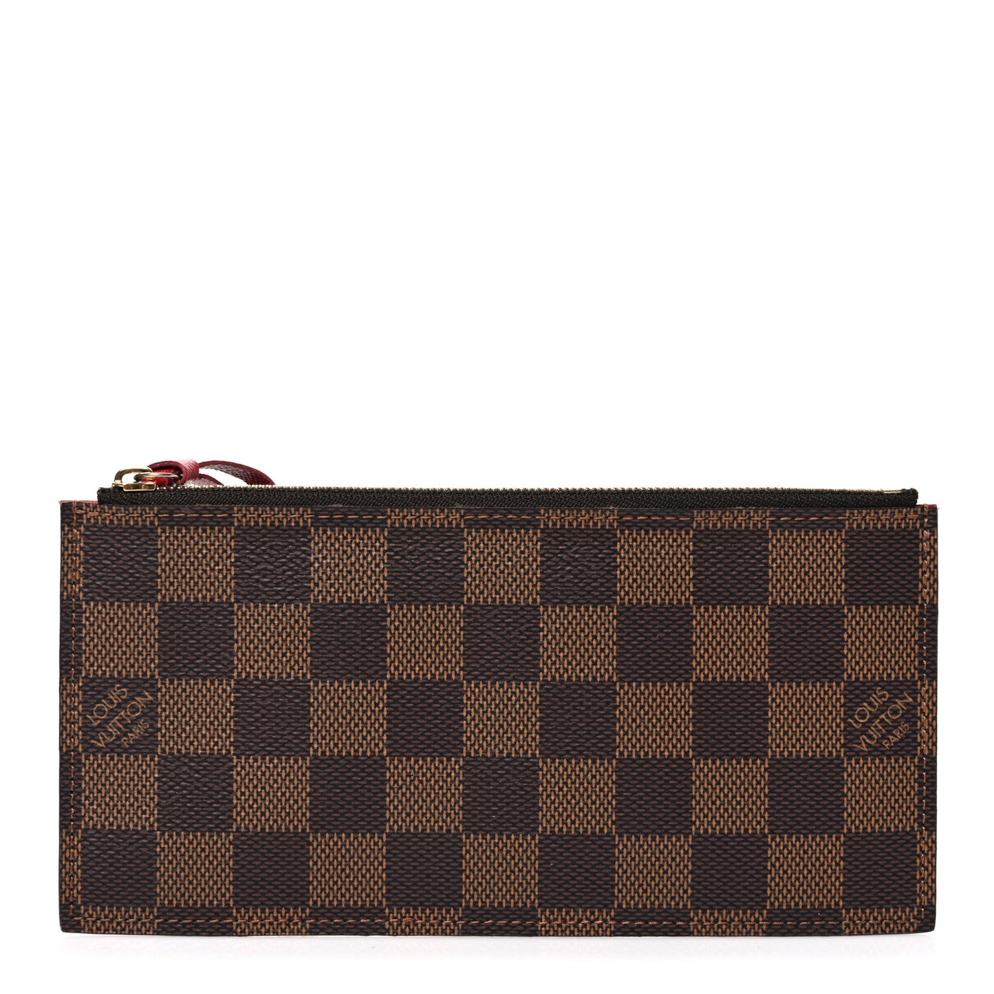 Damier Ebene Felicie Chain Wallet Zippered Insert