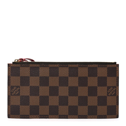 Louis Vuitton Damier Ebene Felicie Chain Wallet Zippered Insert 1 of 6