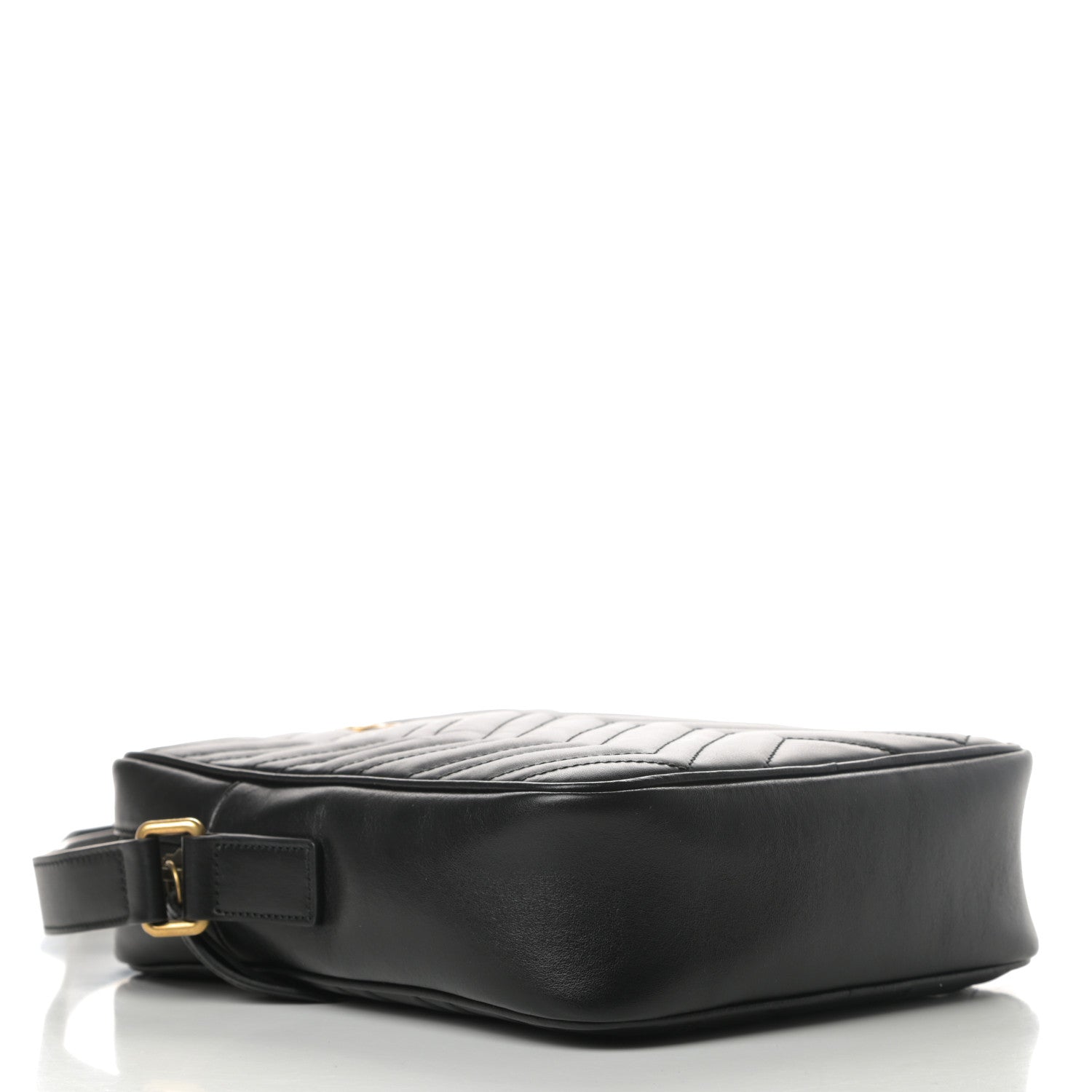 Gucci Calfskin Matelasse GG Marmont Travel Bag Black 4 of 10