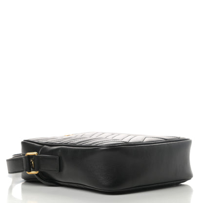 Gucci Calfskin Matelasse GG Marmont Travel Bag Black 4 of 10