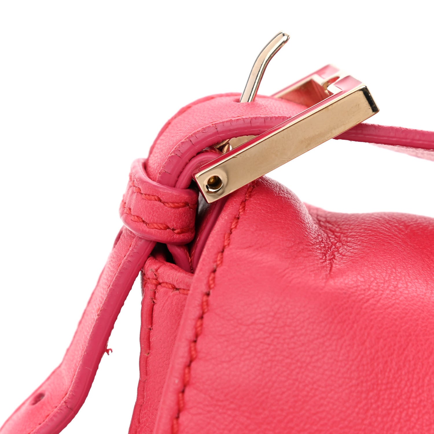 Fendi Vitello Enamel Baguette Pink 12 of 12