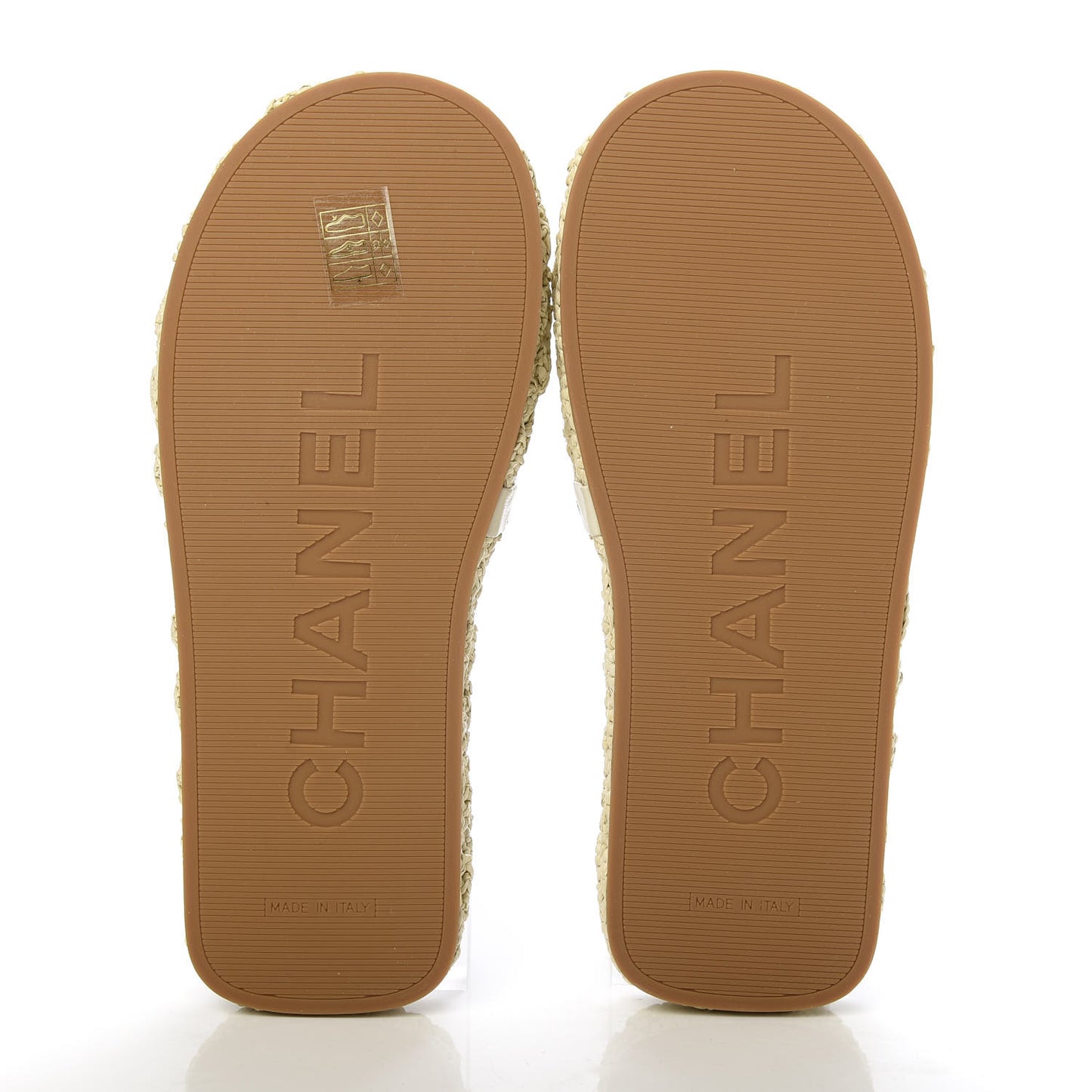 Braided Cord CC Mules 38 Light Beige