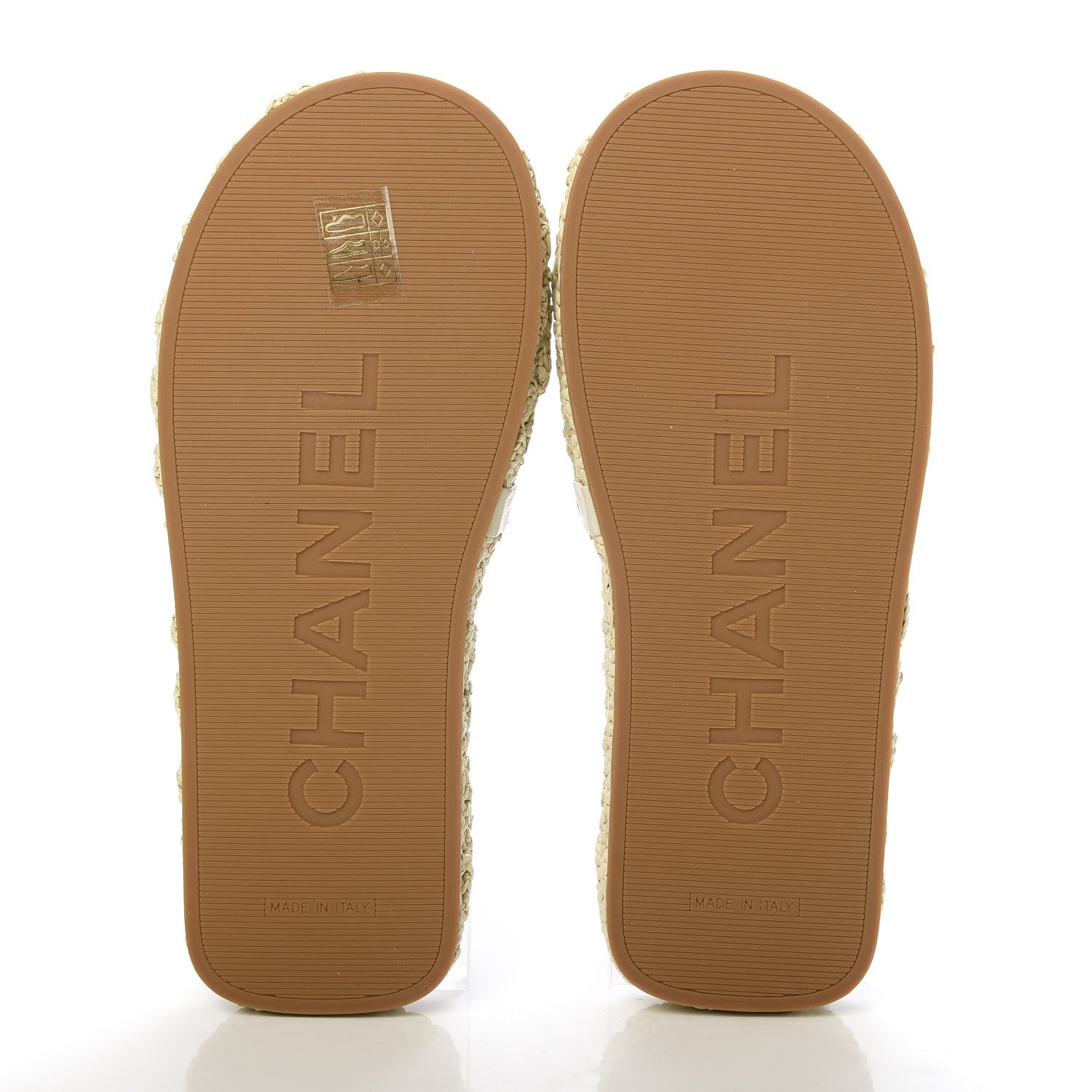 Chanel Braided Cord CC Mules 38 Light Beige 5 of 10