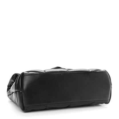 Saint Laurent Lambskin Quilted Small Loulou Puffer Monogram Chain Satchel Black 4 of 9