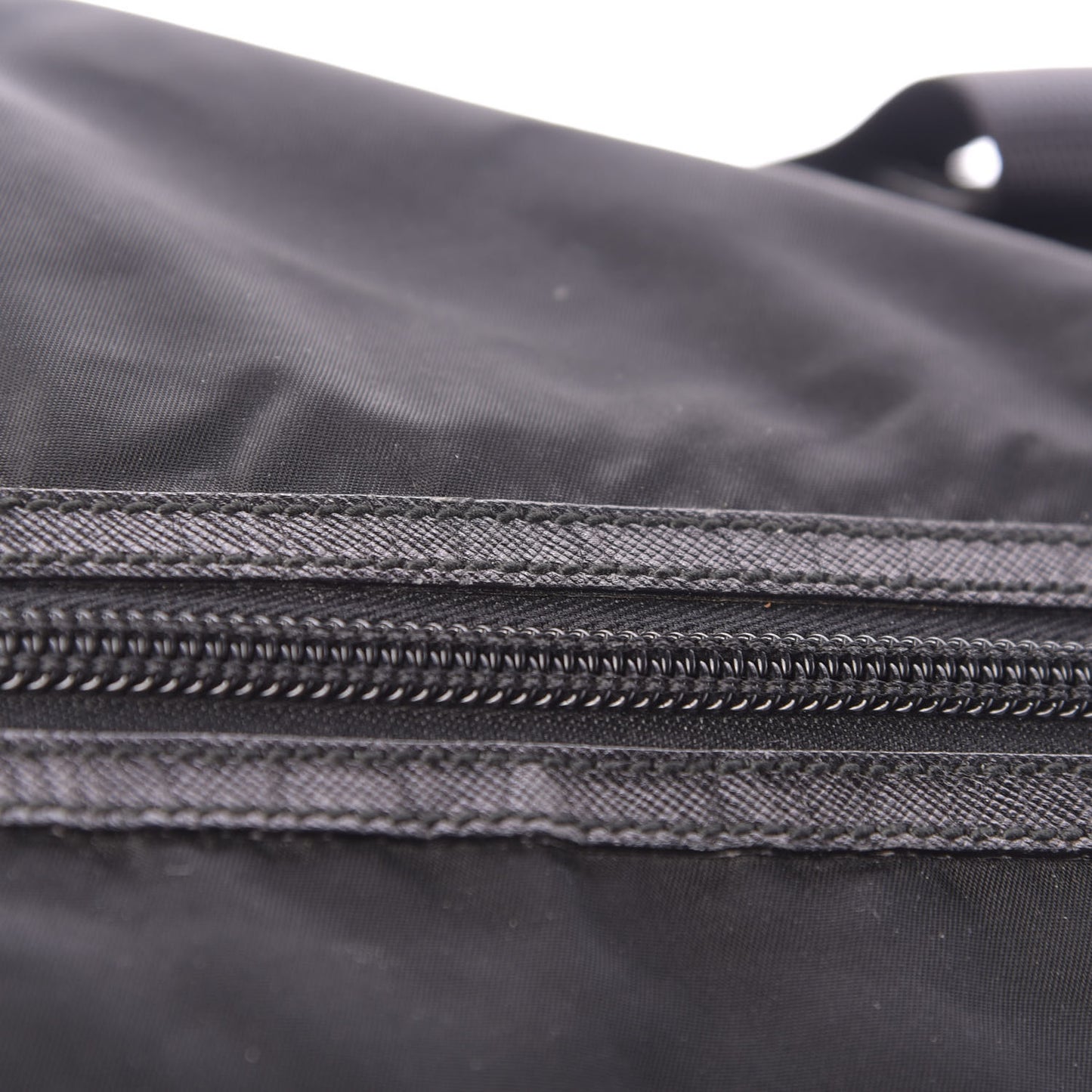 Tessuto Nylon Saffiano Carry On Travel Bag Black