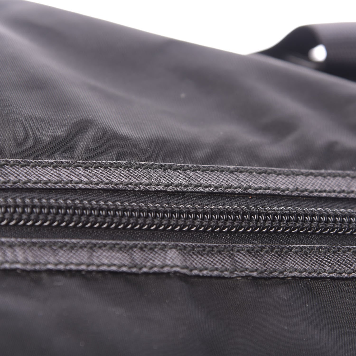 Prada Tessuto Nylon Saffiano Carry On Travel Bag Black 9 of 14