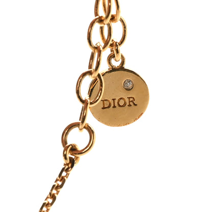 Christian Dior Metal Crystal Letters Bracelet Gold 4 of 5