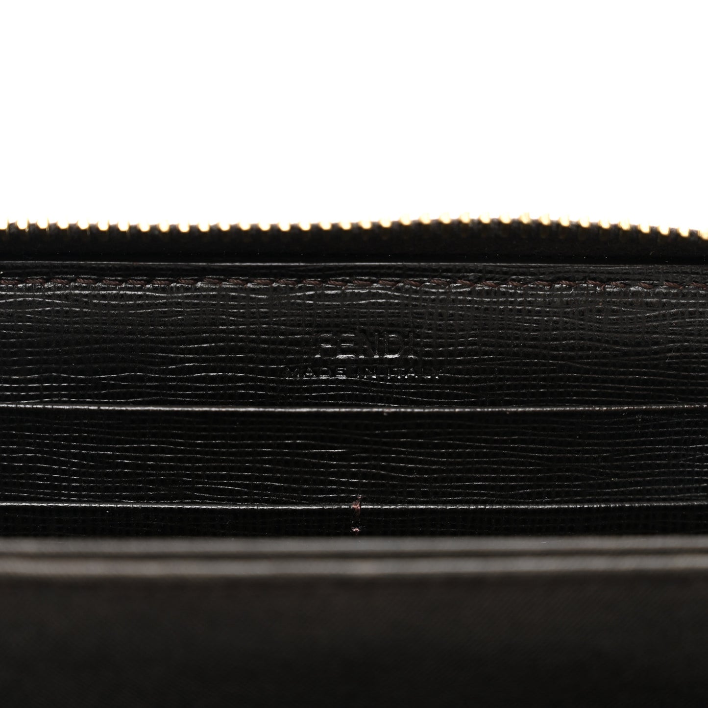 Zucca Spalmati Vitello Elite Zip Around Wallet Tobacco Ebano