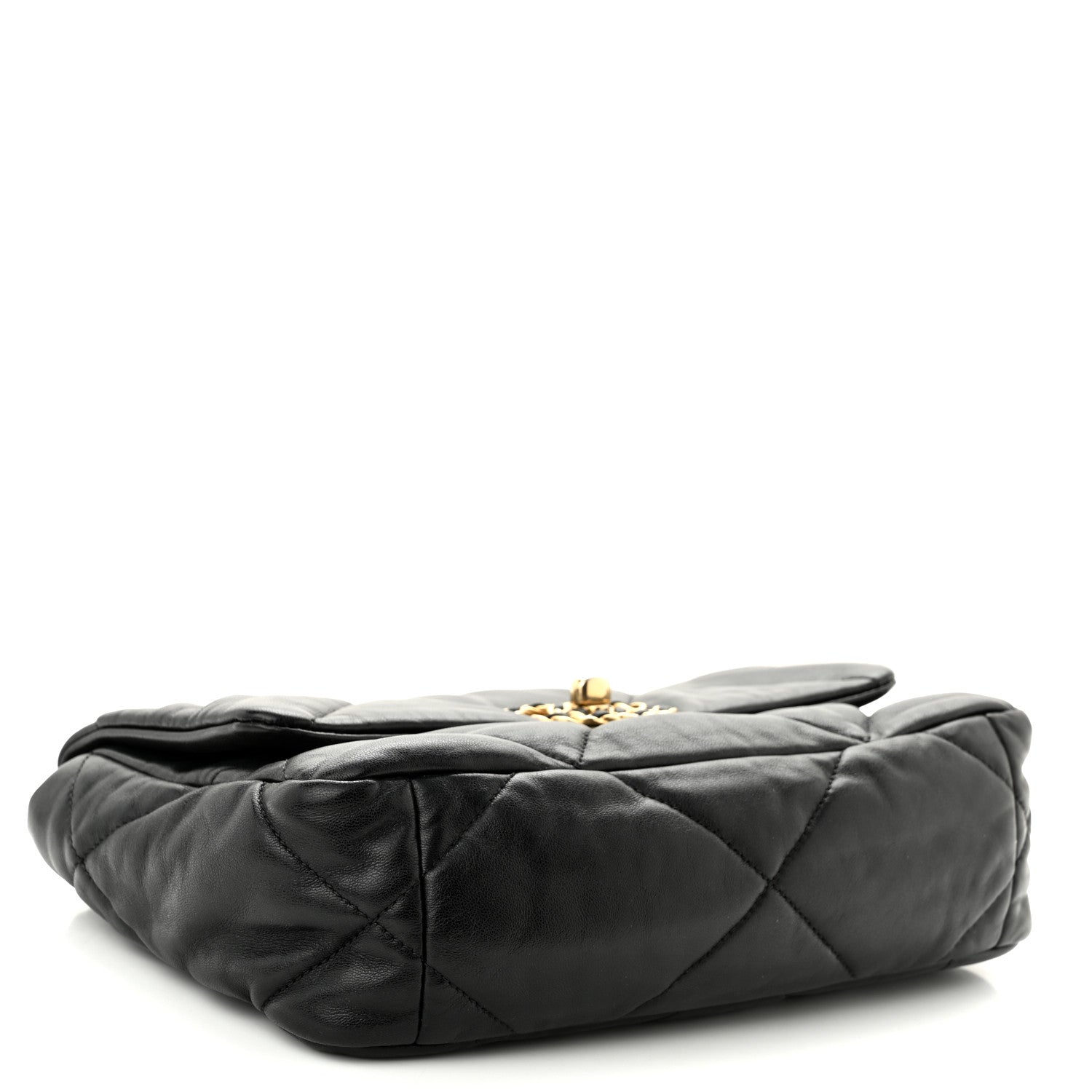 Chanel Lambskin Quilted Medium Chanel 19 Flap Black 4 of 12