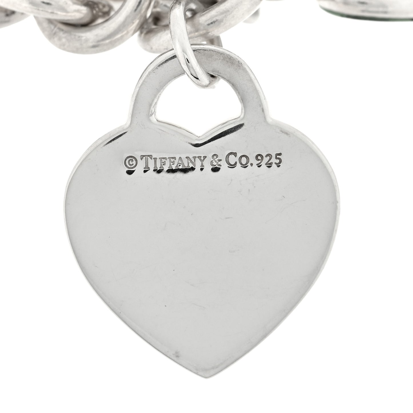 Sterling Silver Enamel Five Charm Bracelet Blue