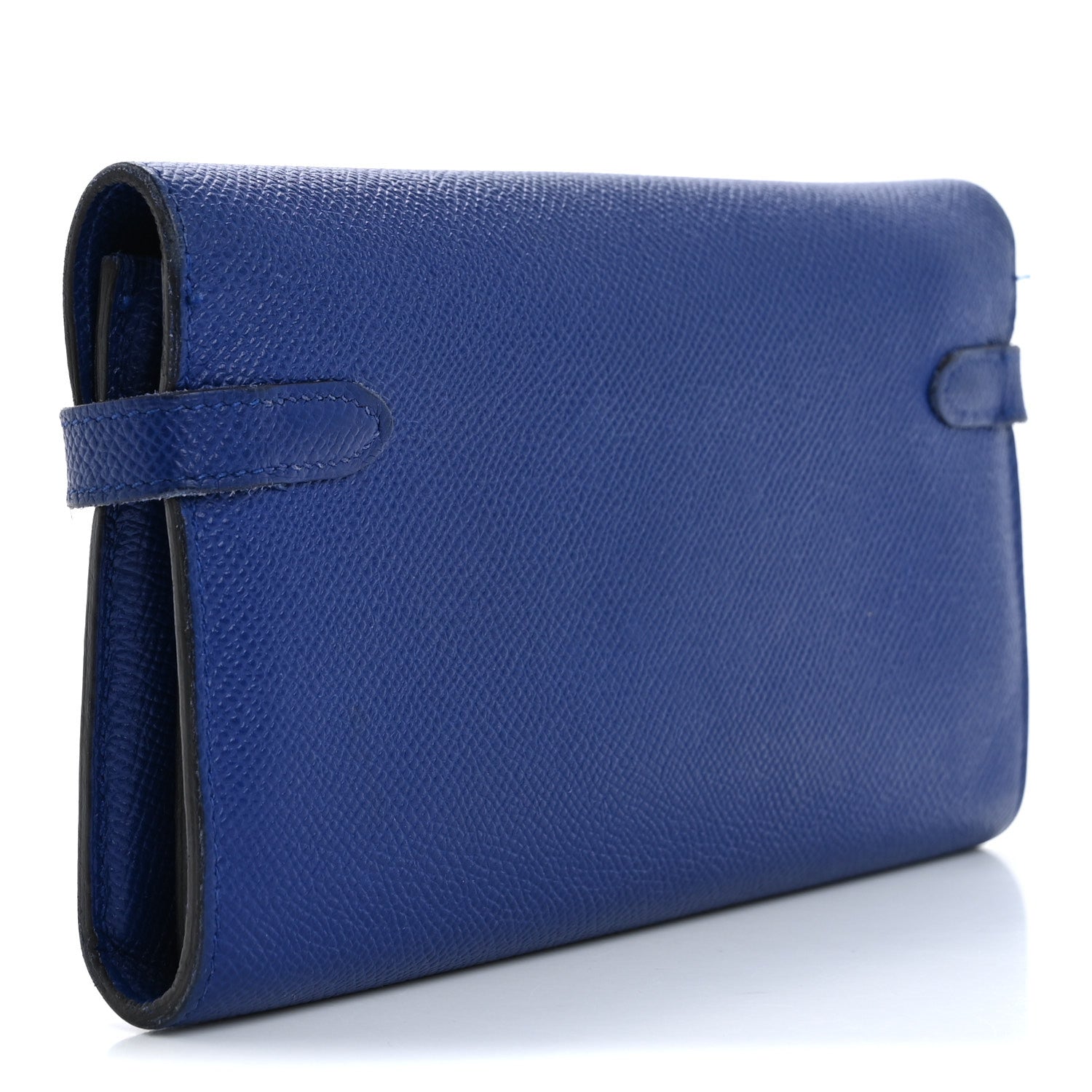 Hermes Epsom Kelly Longue Wallet Bleu Electrique 3 of 17