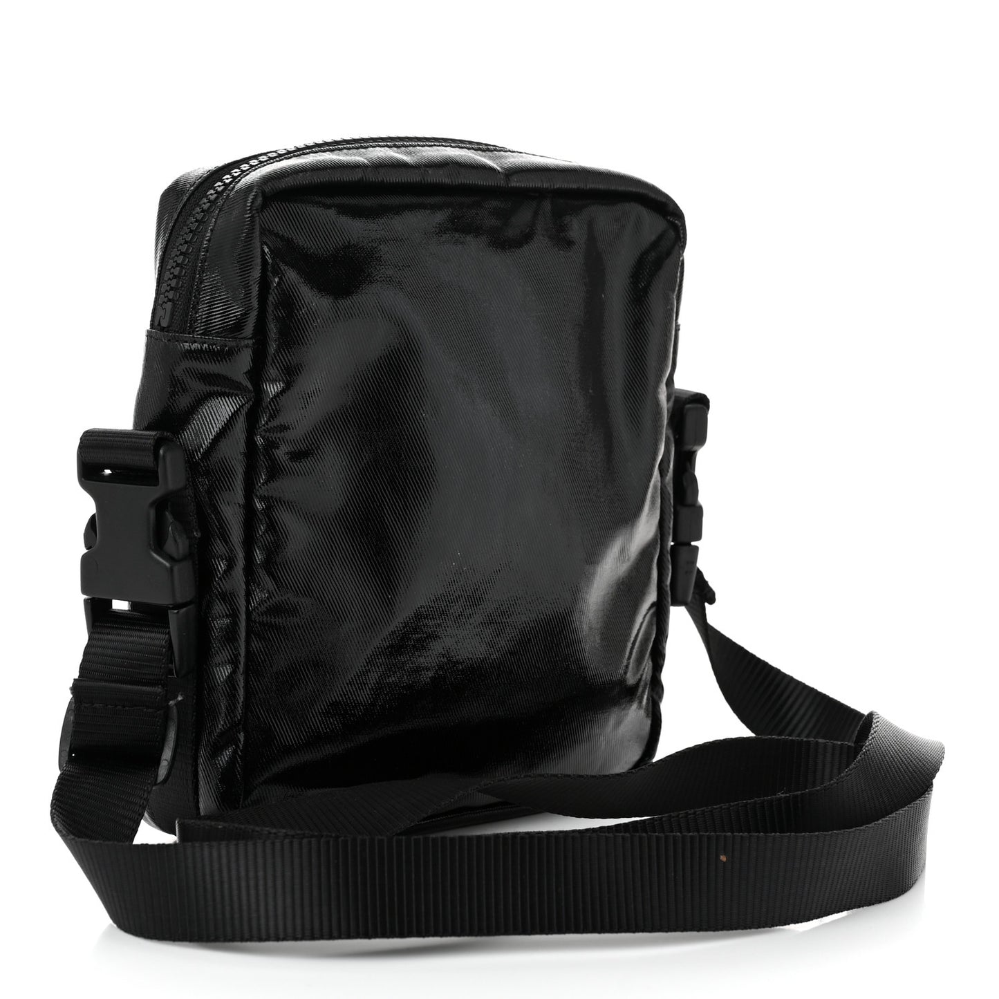 Coated Canvas Sport Crossbody Black