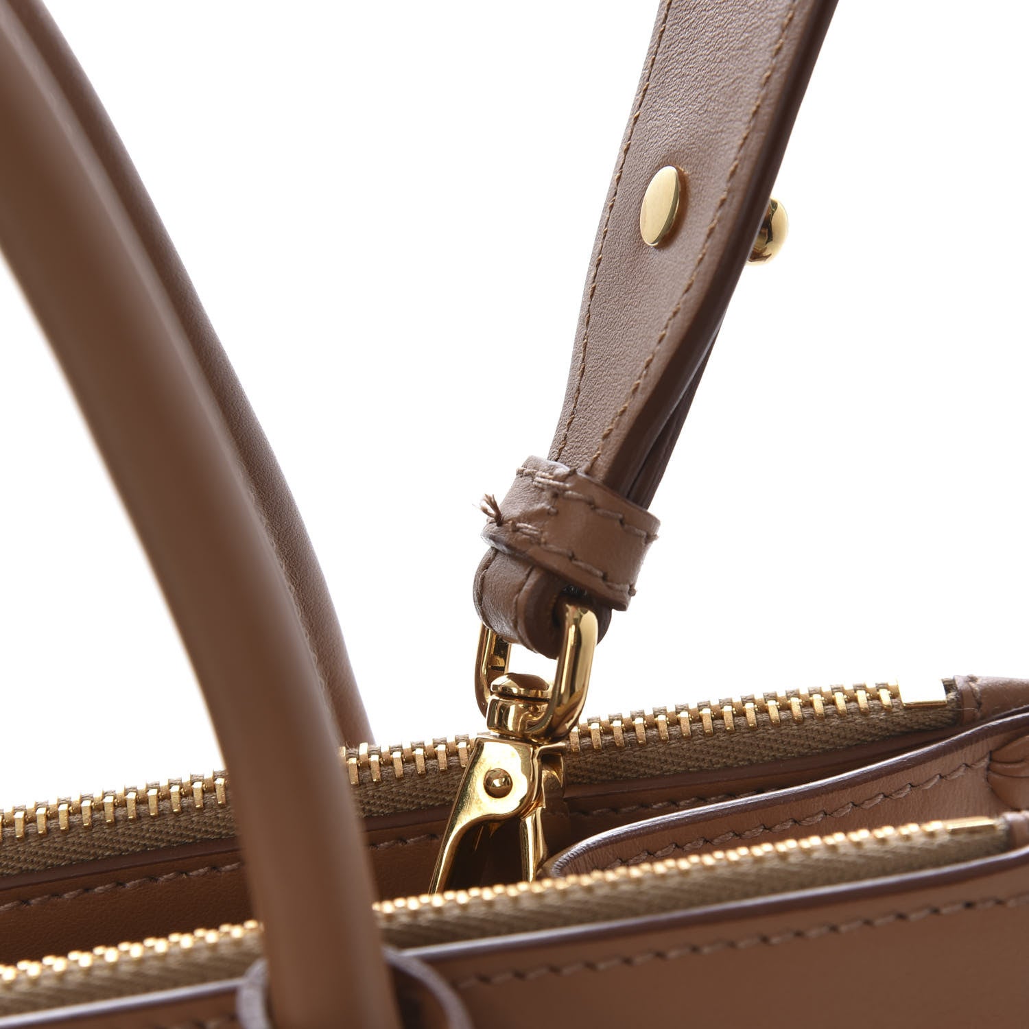 Prada Raffia City Calfskin Whipstitch Medium Paradigme Bag Naturale Caramel 10 of 10