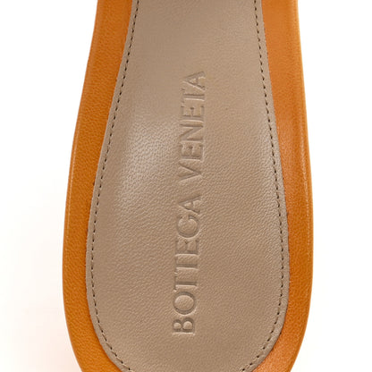 Bottega Veneta Lambskin Stretch 90mm Mule Sandals 38.5 Tangerine 8 of 8