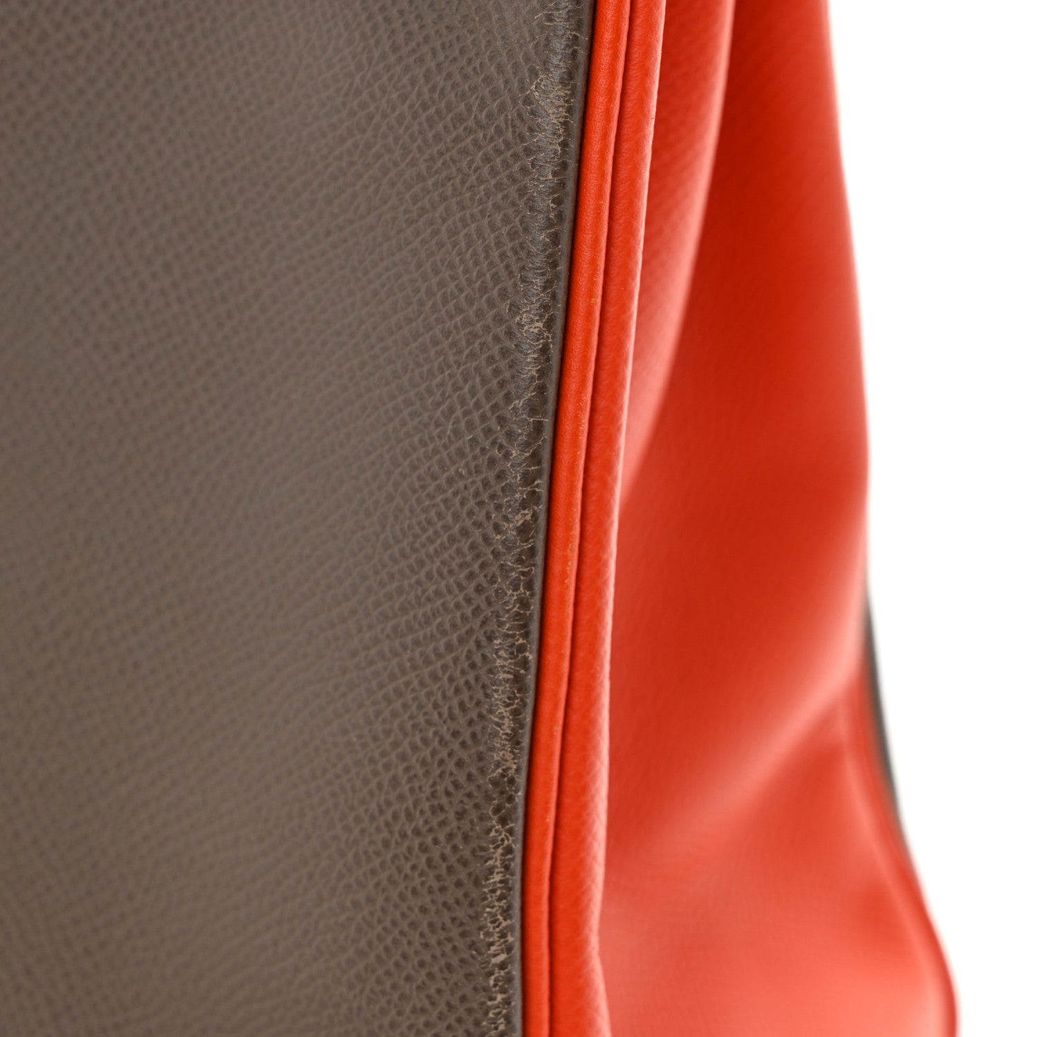 Hermes Epsom Horseshoe Kelly Retourne 32 Etain Feu 16 of 17