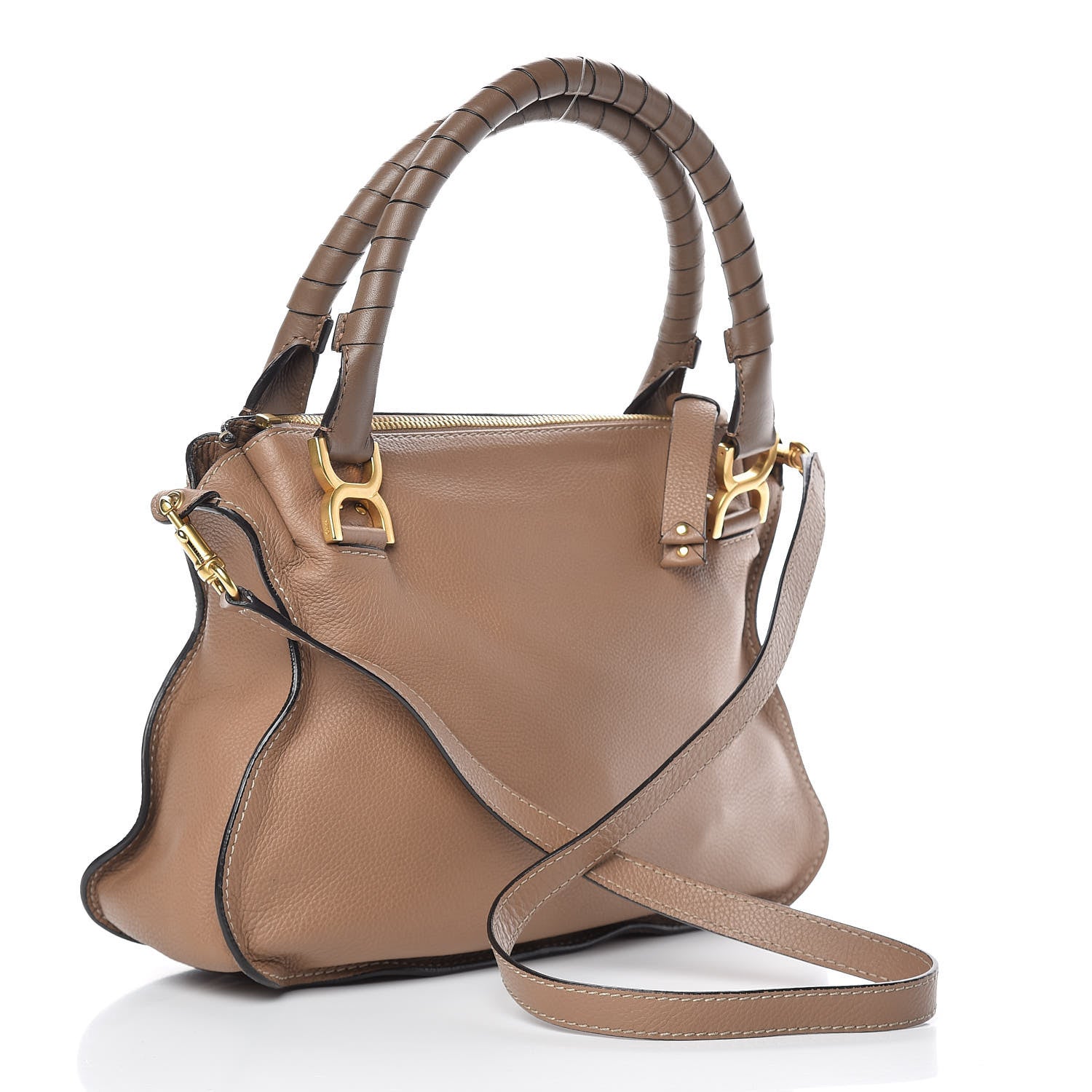 Chloe Calfskin Medium Marcie Satchel Nut 4 of 13