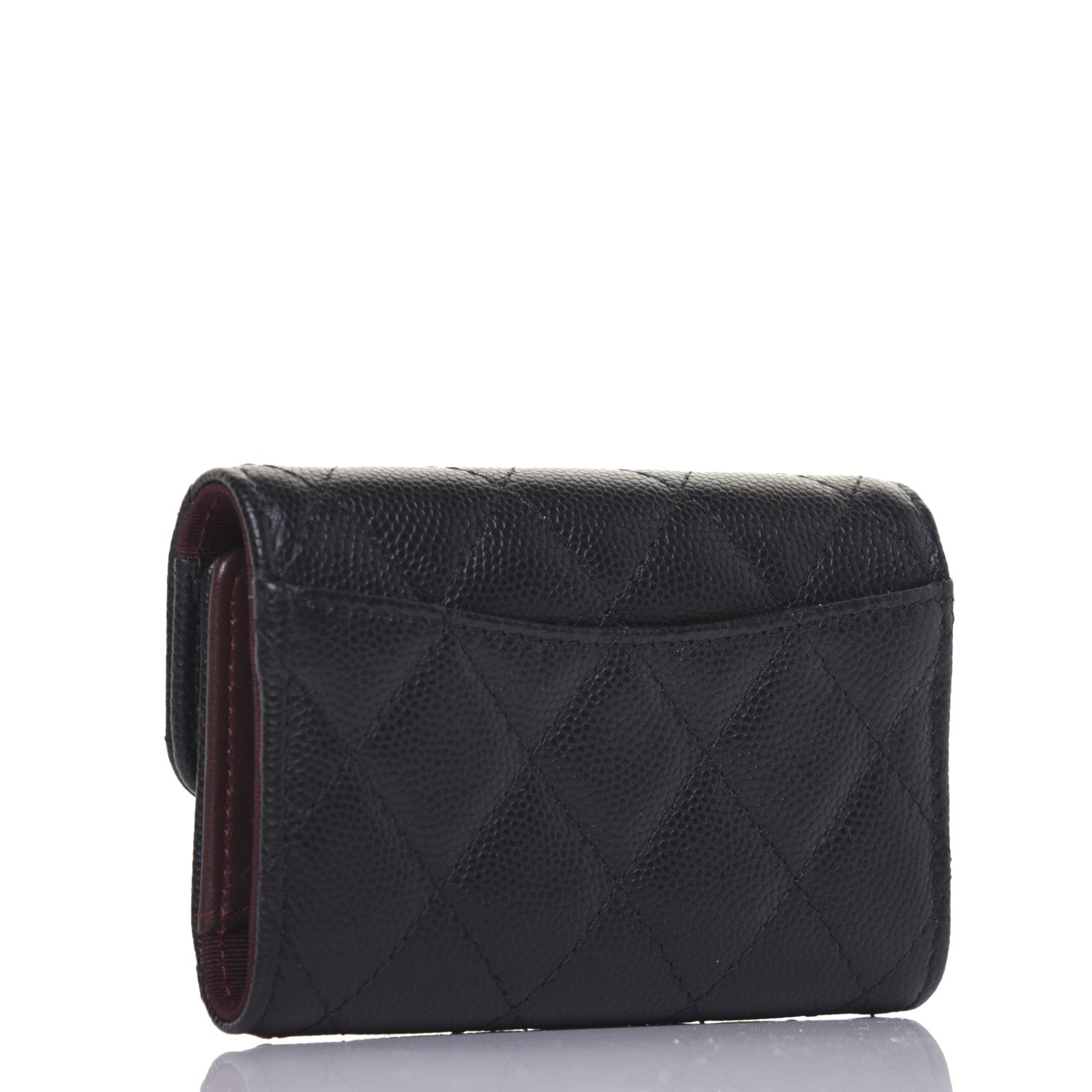 Chanel Caviar Quilted Classic 4 Key Holder Wallet Black 3 of 15