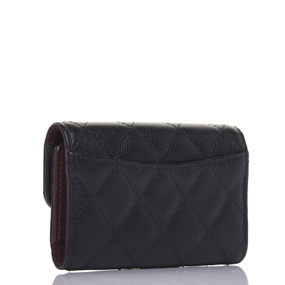 Chanel Caviar Quilted Classic 4 Key Holder Wallet Black 3 of 15
