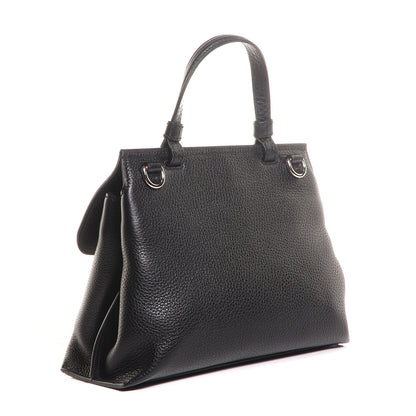 Gucci Cellarius Calfskin Small Bamboo Daily Top Handle Bag Black 3 of 7