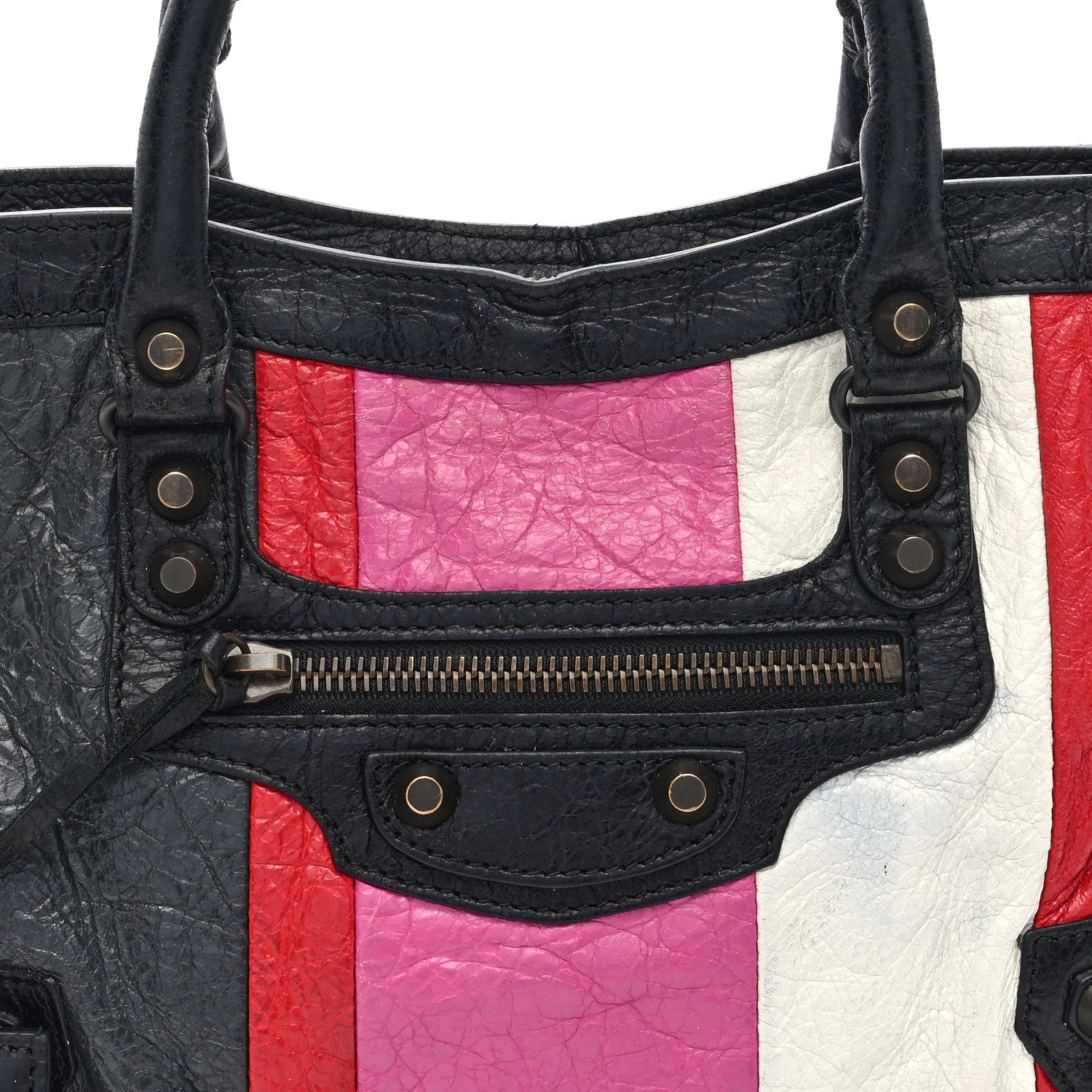 Balenciaga Agneau Arena Multicolore Classic Hardware S City Rose Gris White Black Rouge 8 of 11