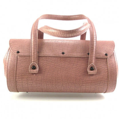 Gucci Leather Bamboo Bullet Satchel Rose 3 of 10