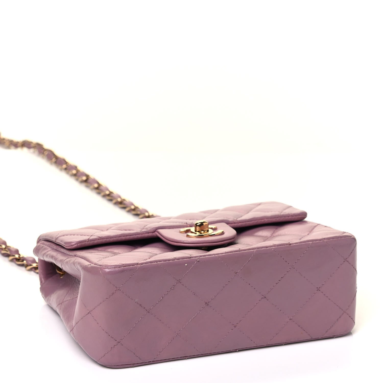 Chanel Lambskin Quilted Mini Square Flap Light Pink 3 of 4