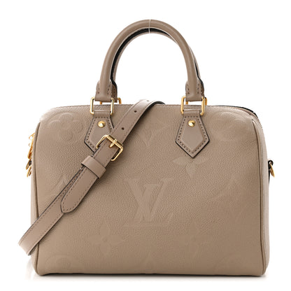 Louis Vuitton Empreinte Monogram Giant Speedy Bandouliere 25 Tourterelle 1 of 14