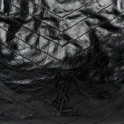 Saint Laurent Crinkled Calfskin Matelasse Monogram Medium Niki Shopper Tote Black 8 of 10