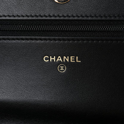 Chanel Caviar Quilted Boy Wallet On Chain WOC Black 6 of 17