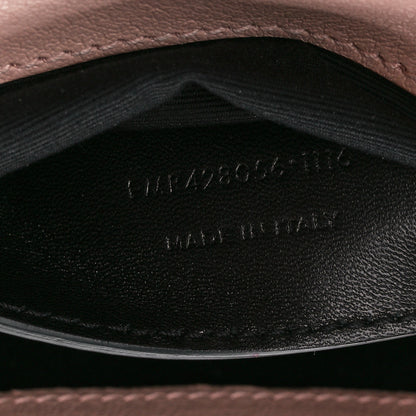 Saint Laurent Sheepskin Matelasse Chevron Monogram Medium College Bag Rose Poudre 9 of 13